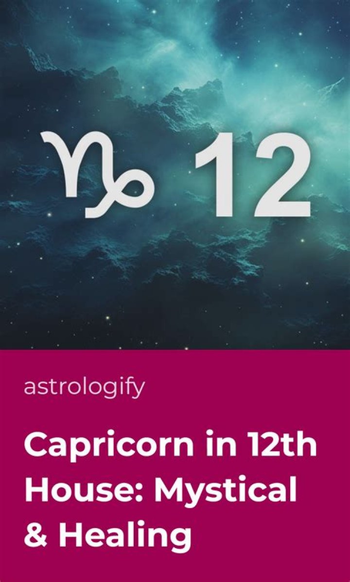 Capricorn in 12th house