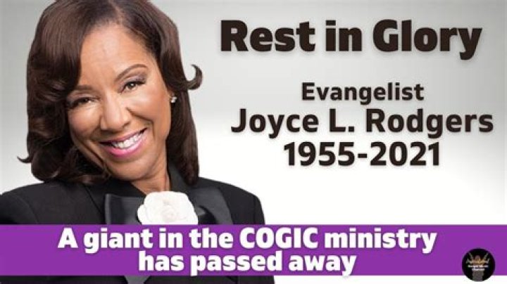 What happened to Evangelist Joyce Rodgers?